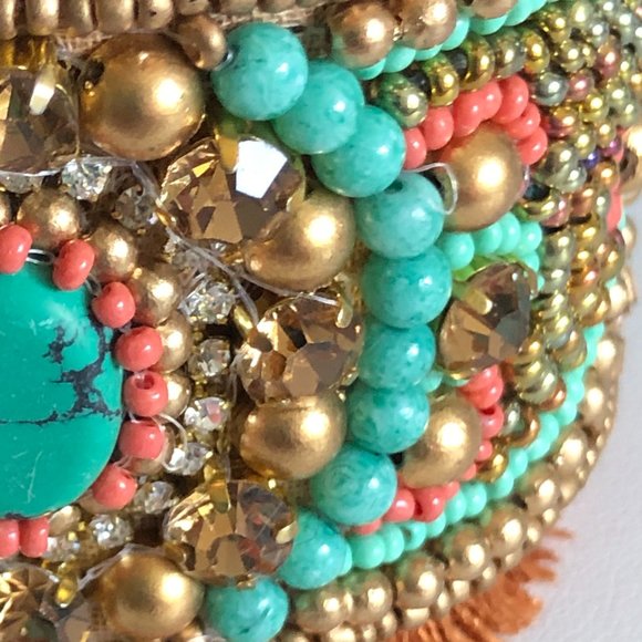 LAMANI SF Handcrafted Embellished Cuff Bracelet - Picture 8 of 8